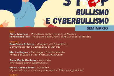 a-matera,-seminario-sul-tema-stop-bullismo-e-cyberbullismo,-a-cura-associazione-cei.ta-athena